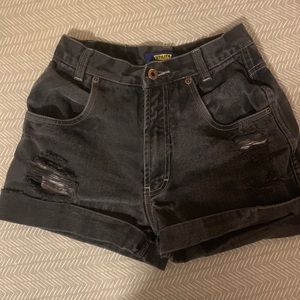 High rise mom style jean shorts